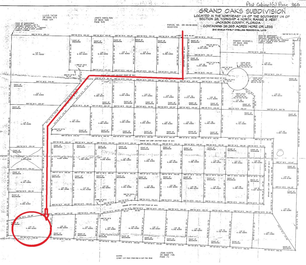 Map to Lot 12